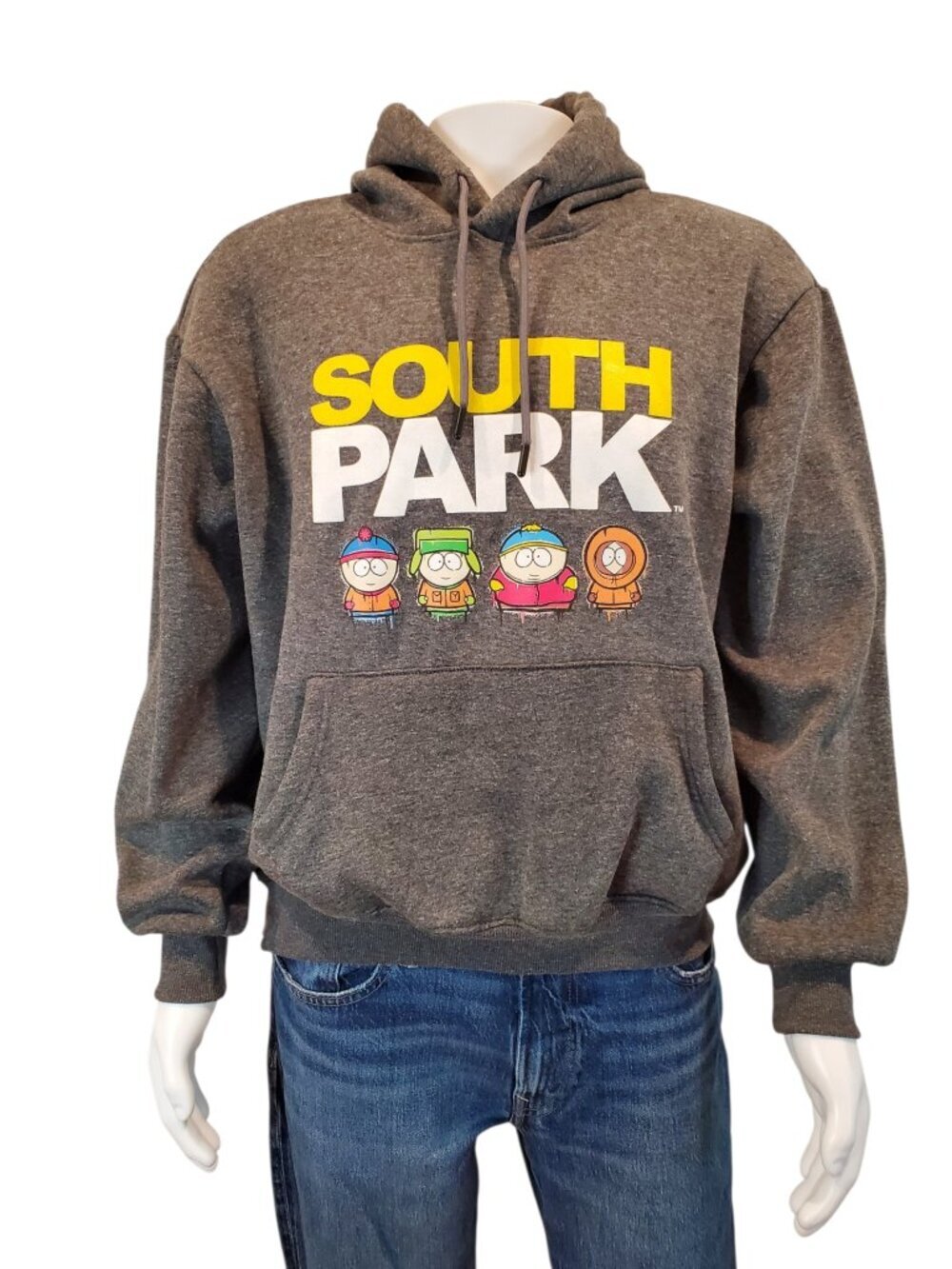 SOUTH PARK MEMBERS ONLY Official Collaboration SZ L Hoodie in Charcoal Gray
